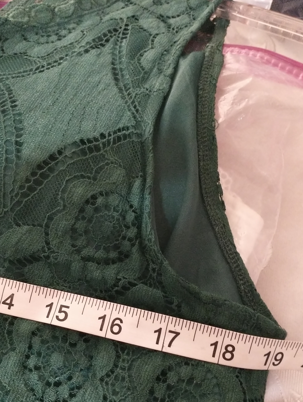 Green Lace Tank Top - Picture 5 of 6